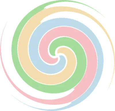 Pastel spiral illustration